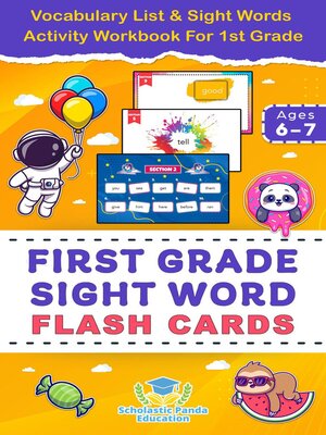 cover image of First Grade Sight Word Flash Cards